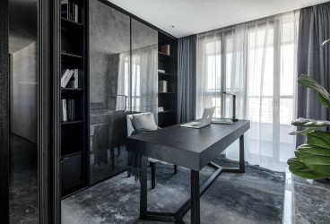 融创九阙府(建设中)现代简约书房效果图