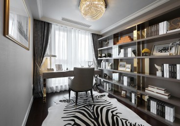 新泰·锦绣城2期现代简约书房效果图