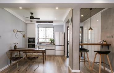 万科·第五城四期工业风书房效果图