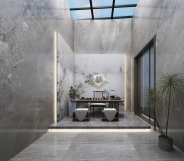 东正·颐和府现代简约书房效果图