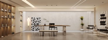 北辰旭辉壹号院现代简约书房效果图