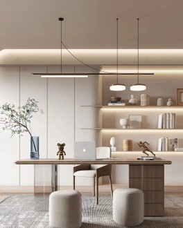 衢州江南明月现代轻奢书房效果图